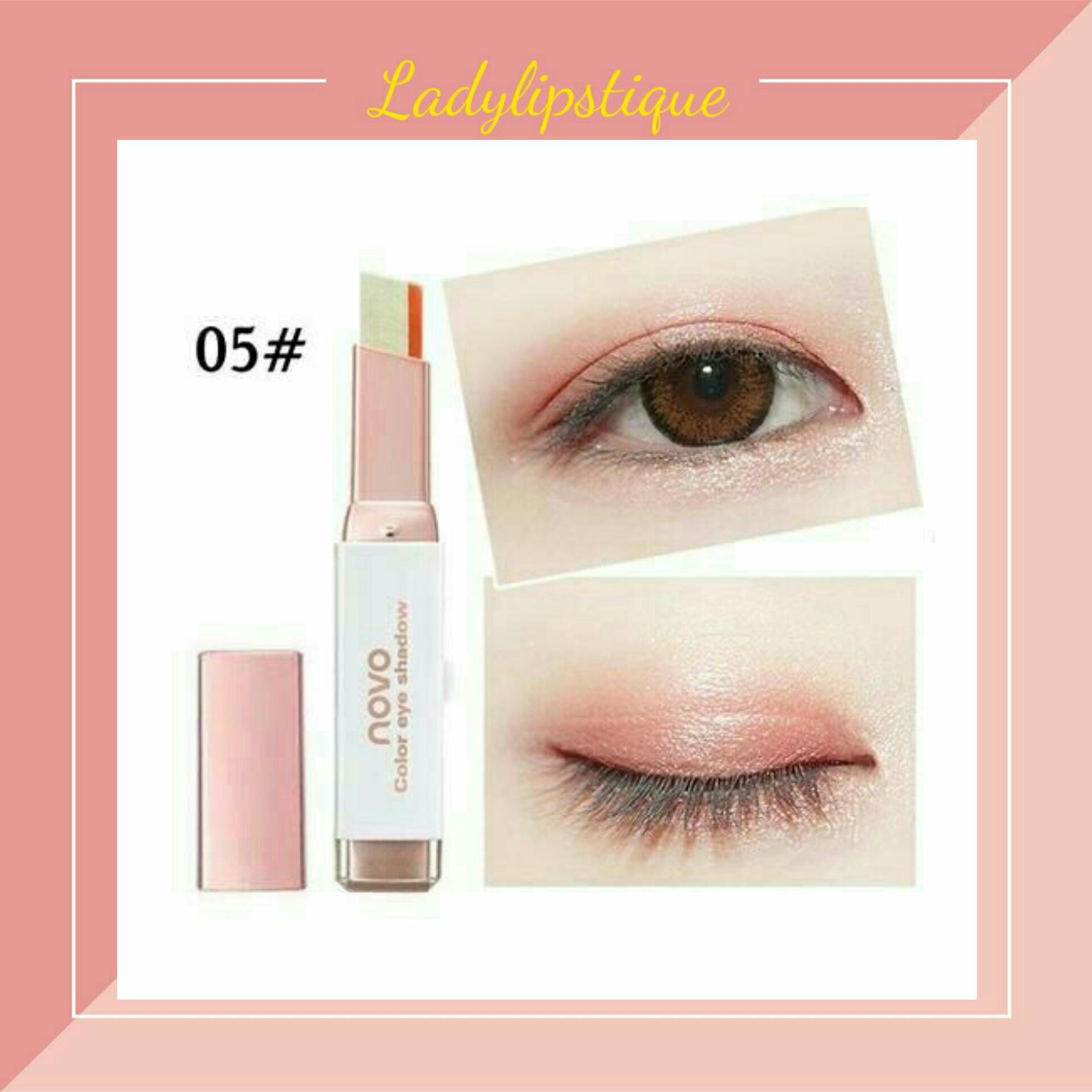 Novo Eyeshadow Stick Ombre Double Color Gradient Velvet Korean Style Januari 2019 - 3 Novo Eyeshadow Stick Ombre Double Color Gradient Velvet Korean Style - 3