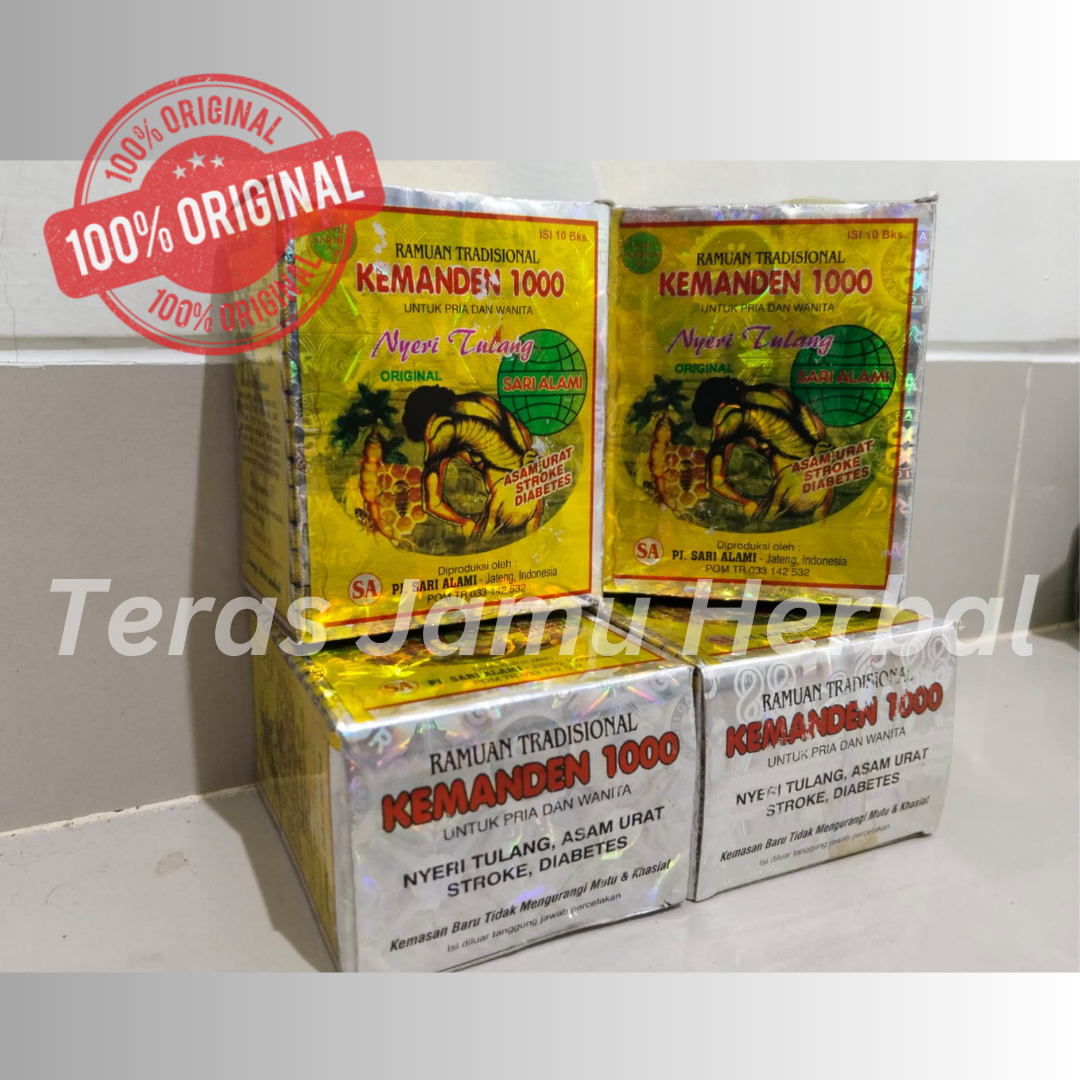 Jamu Kemanden Sewu Serbuk - ORIGINAL Isi 10 Sachet Asam Urat dan Pegal Linu