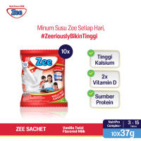 Zee Sachet Vanilla Twist 37gr x 10 Pcs - Susu Tumbuh Tinggi Lebih Cepat