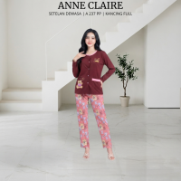 ANNE CLAIRE | PP Lengan Panjang - Celana Panjang All Size Dewasa Baju Tidur Dewasa Babydoll Mamasize