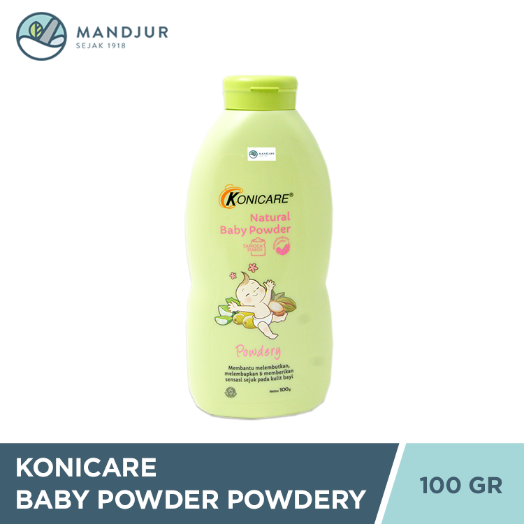 Konicare Natural Baby Powder Powdery 100 Gr - Bedak Tabur Bayi