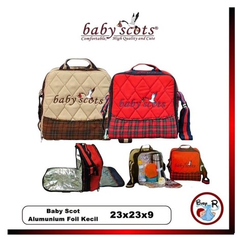 Tas Bayi BABY SCOTS Keep Warm Embroidery Bag ISEDB019 - Tas Alumunium Mini