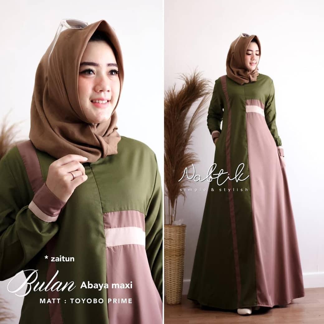 Baju Muslim Modern Gamis BULAN MAXY MC MOSCREPE BIG SALE CUCI GUDANG Gamis Terbaru 2020 Modern Remaja Gamis Wanita Gamis Wanita Murah Simple