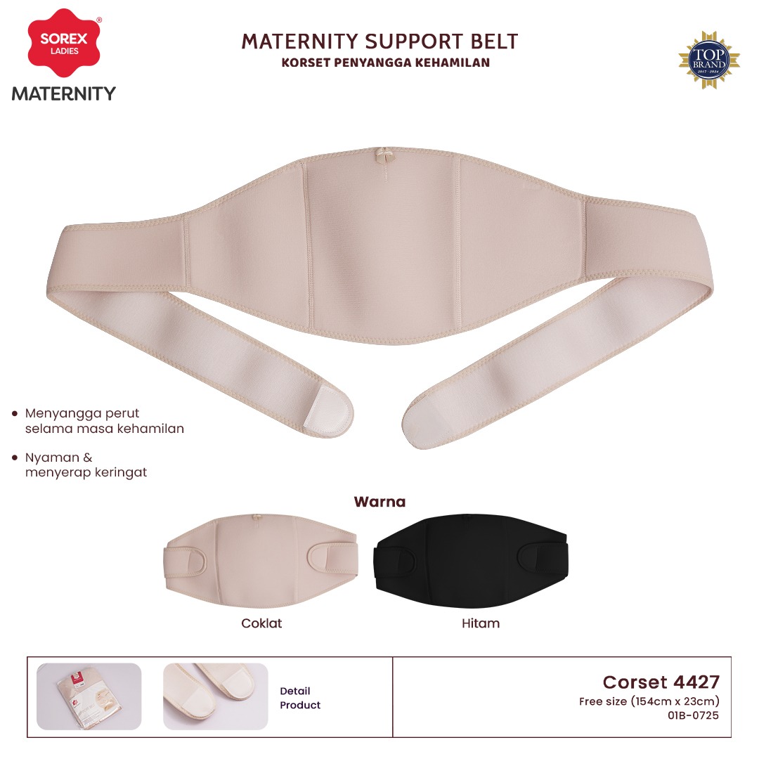 Sorex Maternity Corset Support Belt Korset Pinggang Hamil Tanpa Tulang 4427 Sabuk Penyangga Perut Ibu Hamil