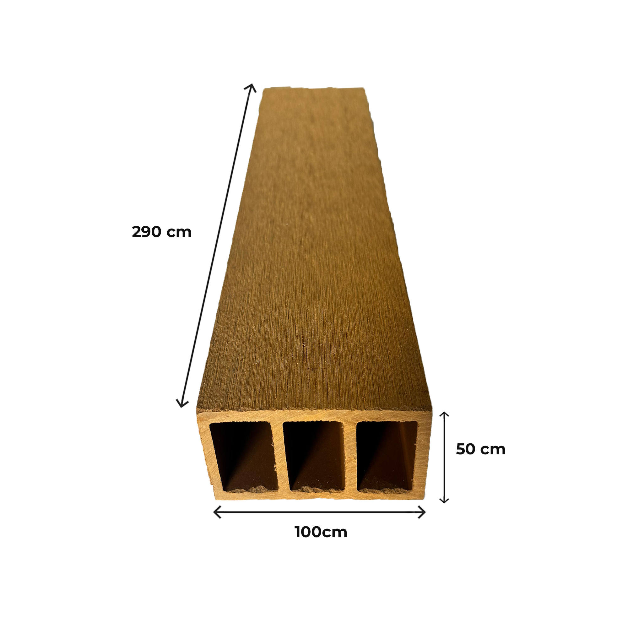 WPC HOLLOW DECKING PARTISI KISI KISI SQUARE WPC KOTAK PEMBATASAN DINDING 10CM X 5CM / 5CM X 5CM