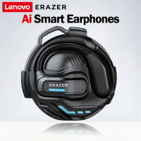 Lenovo Erazer X8 Earphone OWS V5.4 AI Wireless Earphone IPX7 Tahan Air Bone Conduction Earphone Olahraga