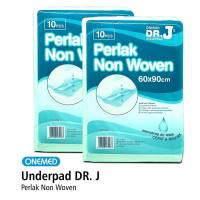 Underpad Dr. J Perlak Alas Popok 60 x 90 cm Onemed Isi 10 Lembar