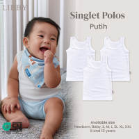 LIBBY Singlet Bayi & Anak Polos Putih (1 pcs)