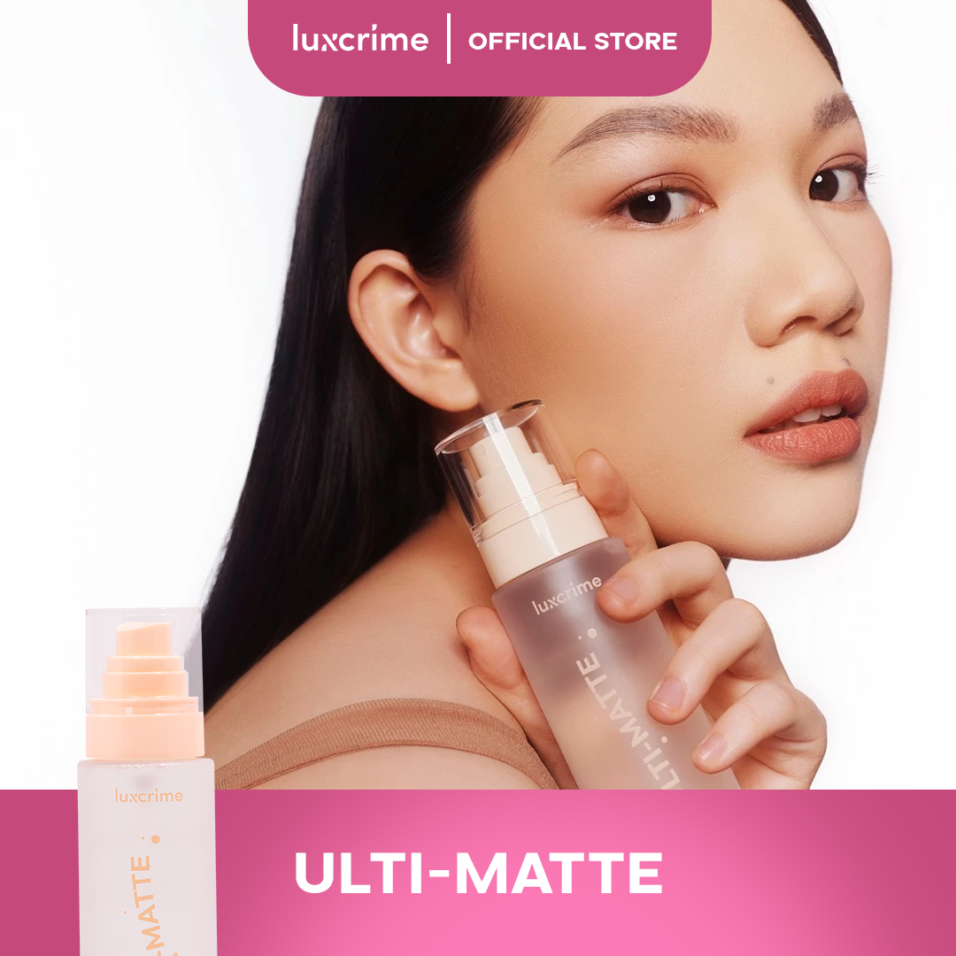 Luxcrime Ulti-Matte Oil Control Setting Spray - Untuk Makeup Tahan Lama Transferproof & Kontrol M...