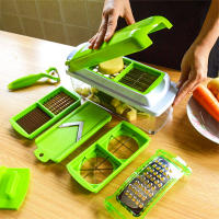 Genius Nicer Dicer Plus Set Alat Iris Potong Parut Buah Sayur + Wadah As Seen On TV