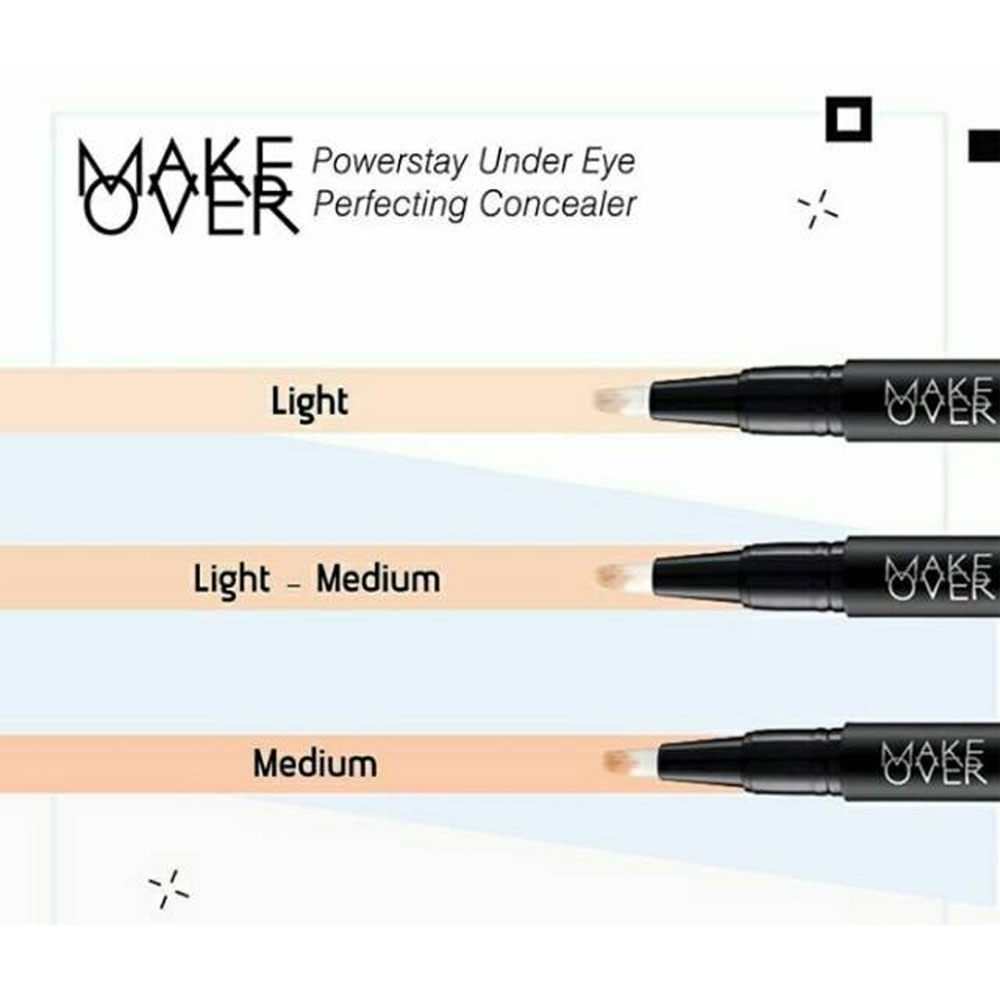 Makeover Make Over Powerstay Under Eye Perfecting Concealer 20 Light 1.8 ml - Light, Light Medium, Medium