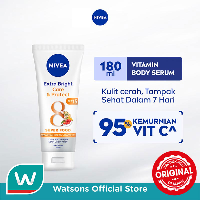 Nivea Extra Bright Body Serum Care & Protect 180ml