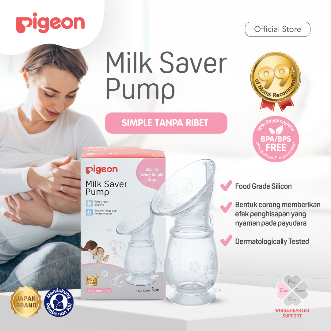PIGEON Milk Saver Pump | Penampung ASI | Penampung ASI ternyaman