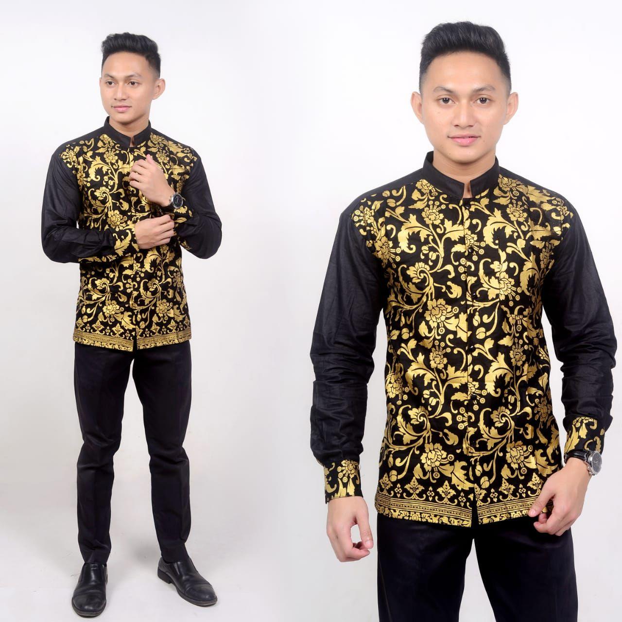  Baju  Muslim Pria  Kombinasi Batik Model  Baju  Trending
