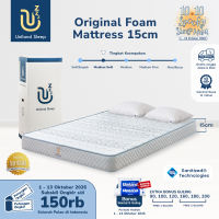 Uniland Sleep Kasur Busa Original 15cm Foam Mattress Box Free Bantal & Free Ongkir Jawa Bali
