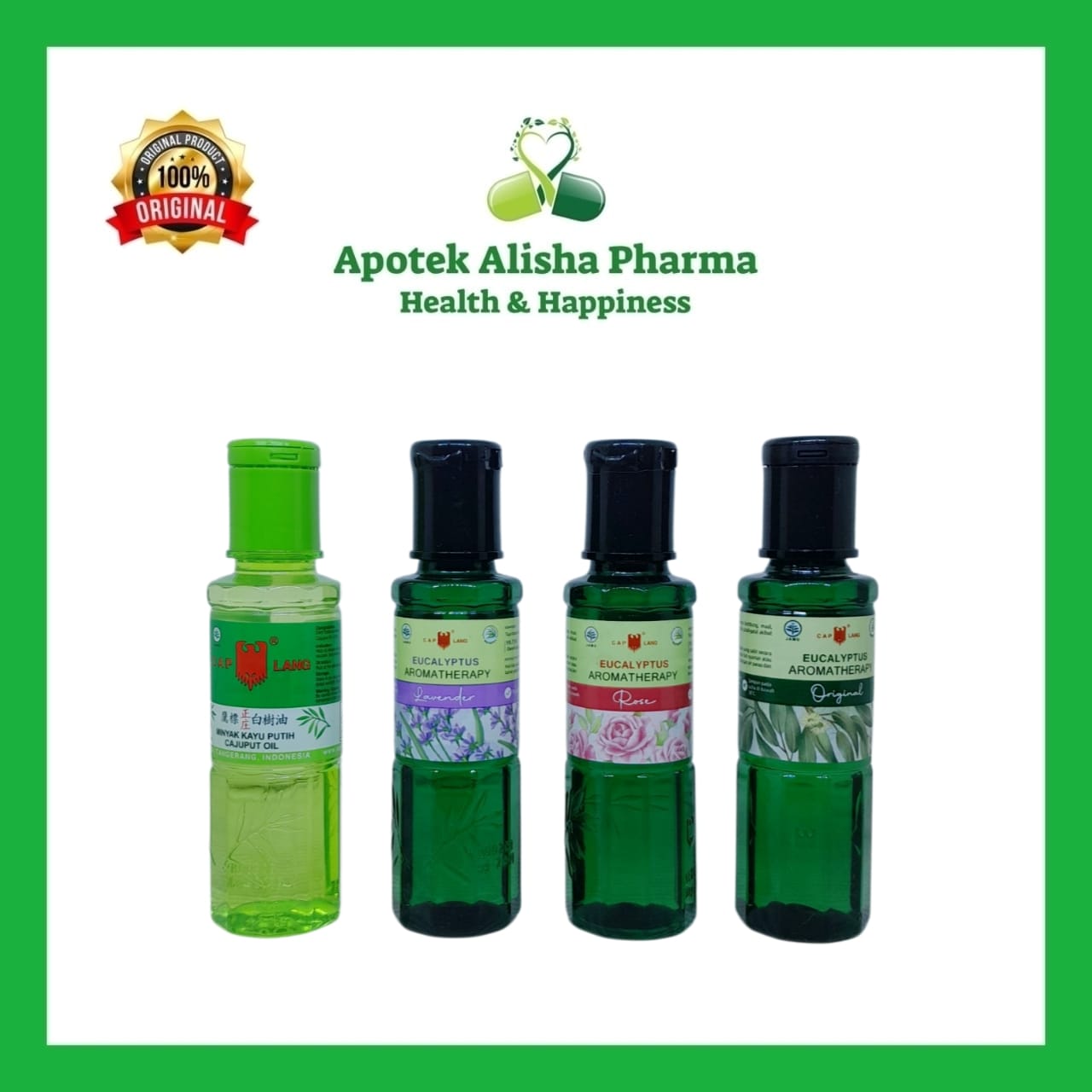 Cap Lang Minyak Kayu Putih 60ml - Original / Eucalyptus Aromatherapi / Lavender / Rose / Plus