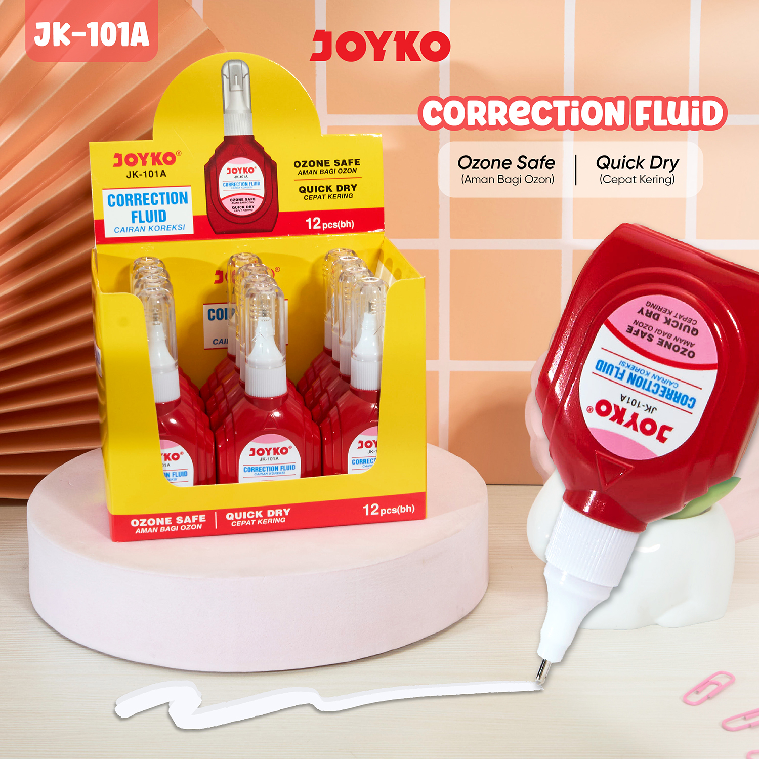 JOYKO Correction Fluid Cairan Koreksi Penghapus Cair JK-101A