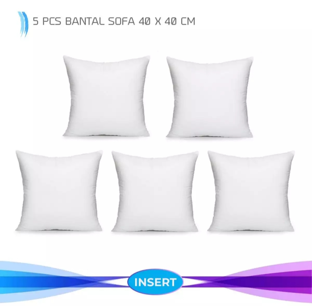 Paket Hemat Isi Bantal Sofa 40 x 40 CM (Isi 5 PCS)