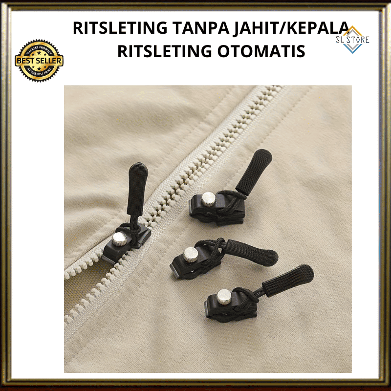 SL RESLETING TANPA JAHIT / KEPALA RESLETING PENGGANTI ZIPPER UNIVERSAL