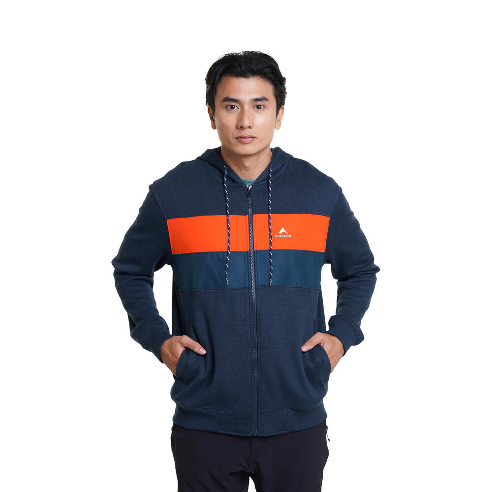 910008699 STRIPELINE HOODIE ZIP - NAV