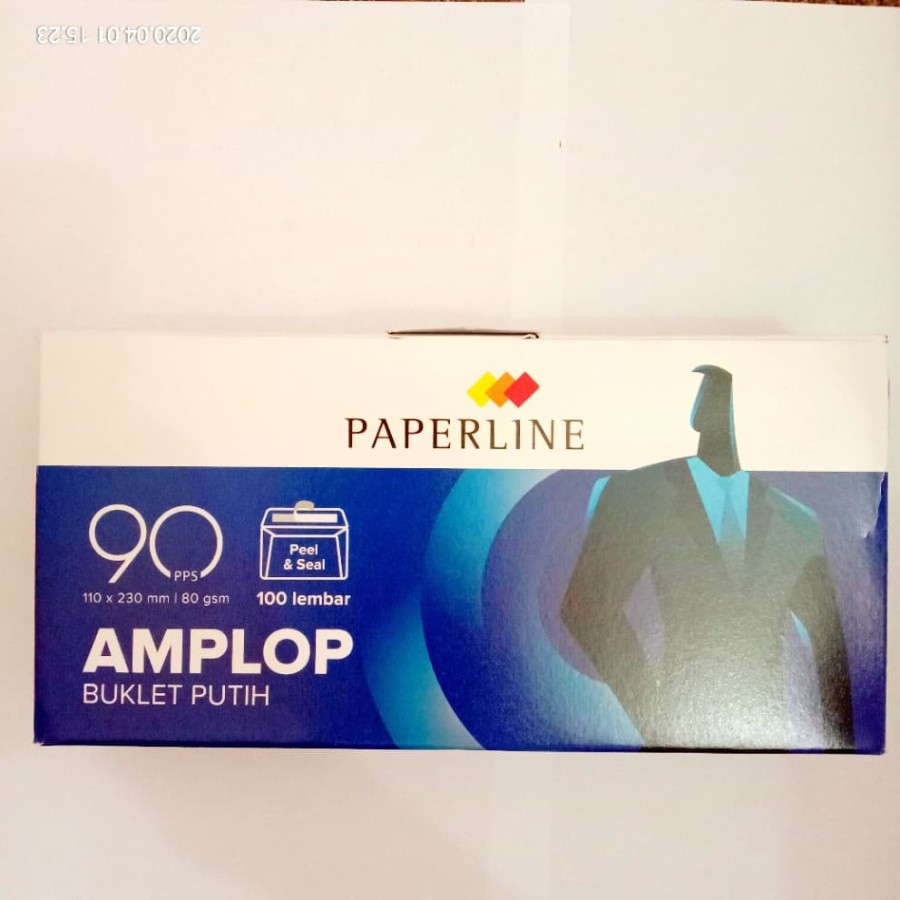 amplop 90 putih polos paperline - 1 dus