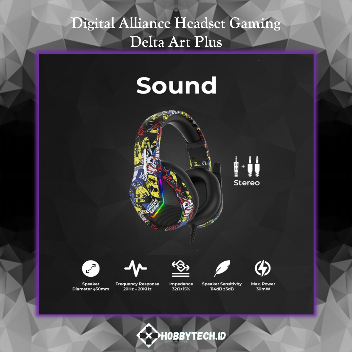 Digital Alliance Headset Gaming DELTA ART PLUS Over-Ears Jack 3.5mm