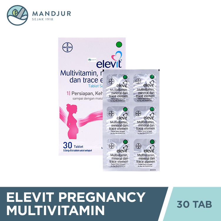 Elevit Pregnancy Multivitamin 30 Tablet - Suplemen Untuk Ibu Hamil