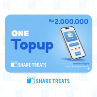Share Treats One Top Up e-wallet - Rp 2.000.000 (Dana Ovo Gopay linkaja dll).