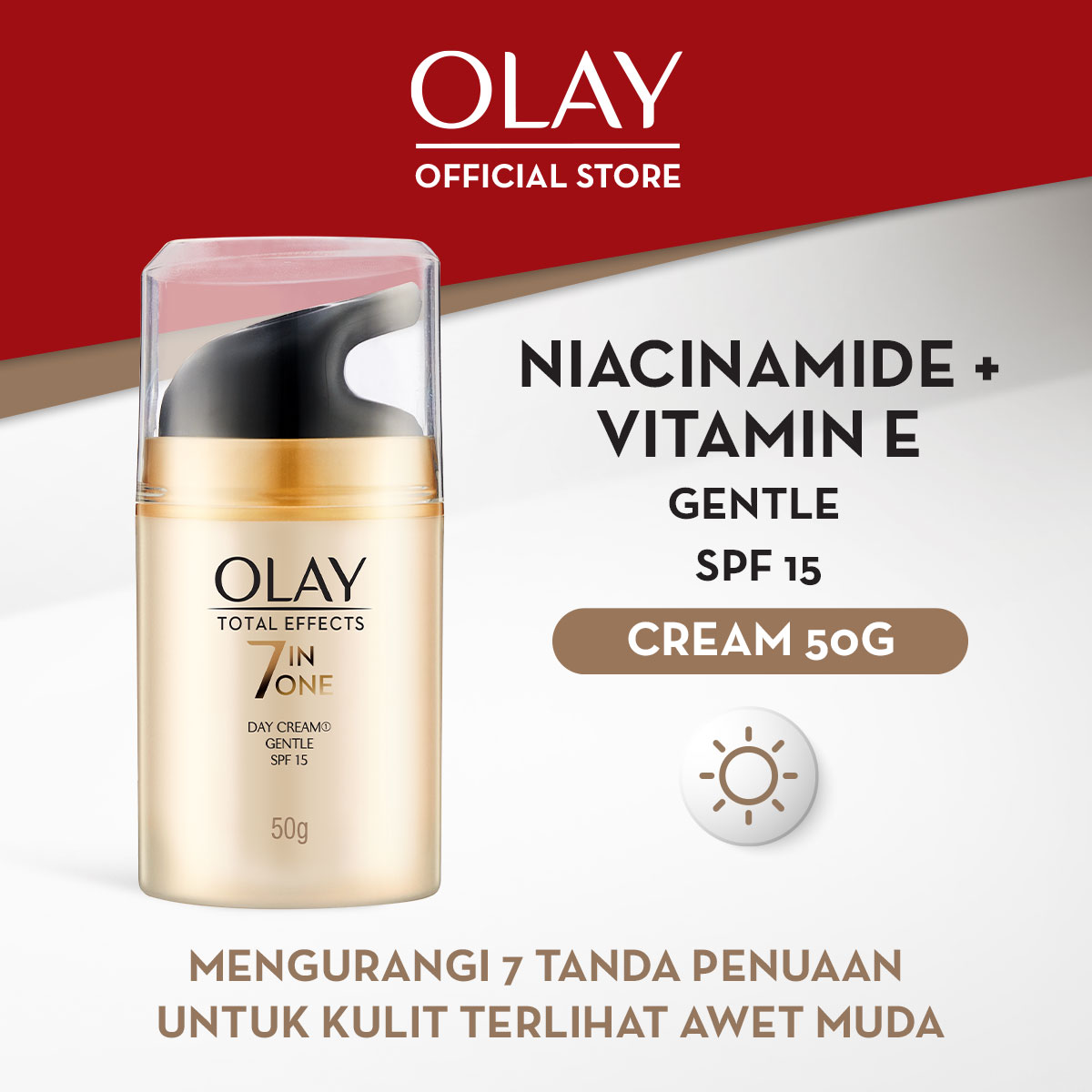 OLAY Total Effects 7in1 Day Cream Gentle SPF15 50gr