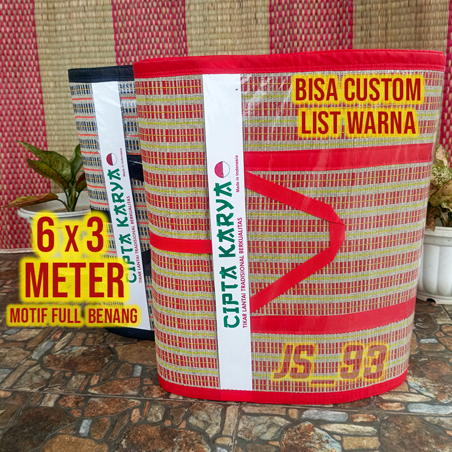 Tikar Lipat Jumbo Motif Full Benang 6x3 Meter