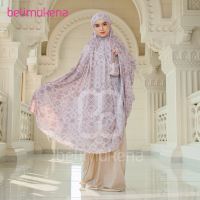 (FREE SAJADAH) - Mukena Mini Parasut Korea Travel Lasercut Motif Batari