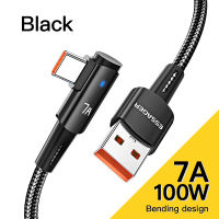 Essager 7A 100W kabel data Usb A To Type C Kabel Data Type C gaming Fast Charging Untuk Oppo Infinix