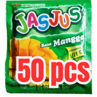 Jasjus Jas jus aneka rasa renteng 1 pak 50pcs grosir murah / sirsak / leci / melon / cincau / nanas / jeruk
