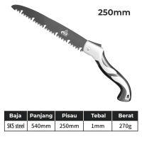 Gergaji Tangan Lipat Ukuran 180/210/250/300MM Gergaji Pohon Portable Folding Wood Hand Saw - 6674