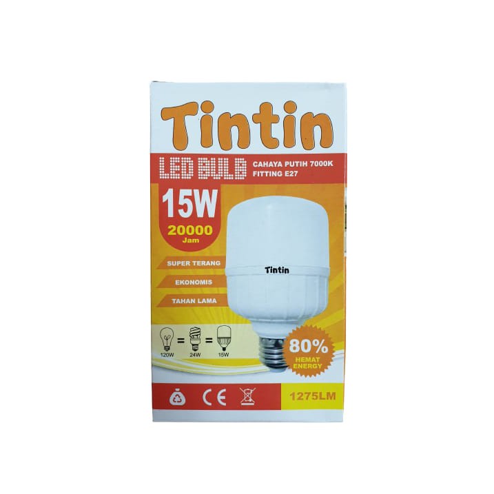 LED Capsul Tintin Lampu Led Tabung Bohlam LED Tabung 20 Watt 15W 10W 5Watt Putih