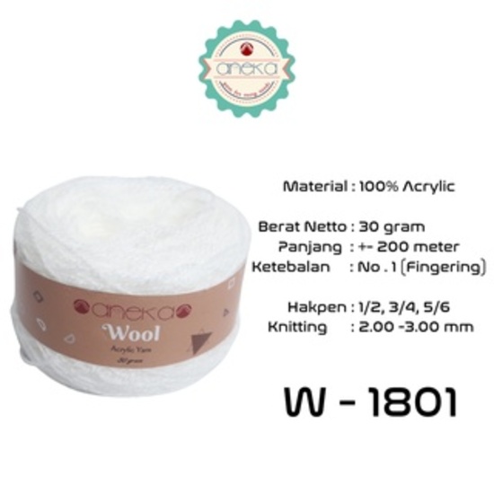 KATALOG - Benang Rajut Wool / Wol / Siet Yarn 30 dan 50 gram - PART 1