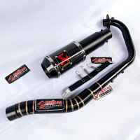 Knalpot racing Akrapovic lorenzo carbon Doff For Allmtor 150cc SATRIA Fu Vixion CB R15 GSX CBR150