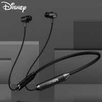 Disney QS-Q6 Bluetooth Earphone IPX5 Waterproof Sport Headset Magnetic Neckband Wireless Headphone With Mic for Android Mobile Phone