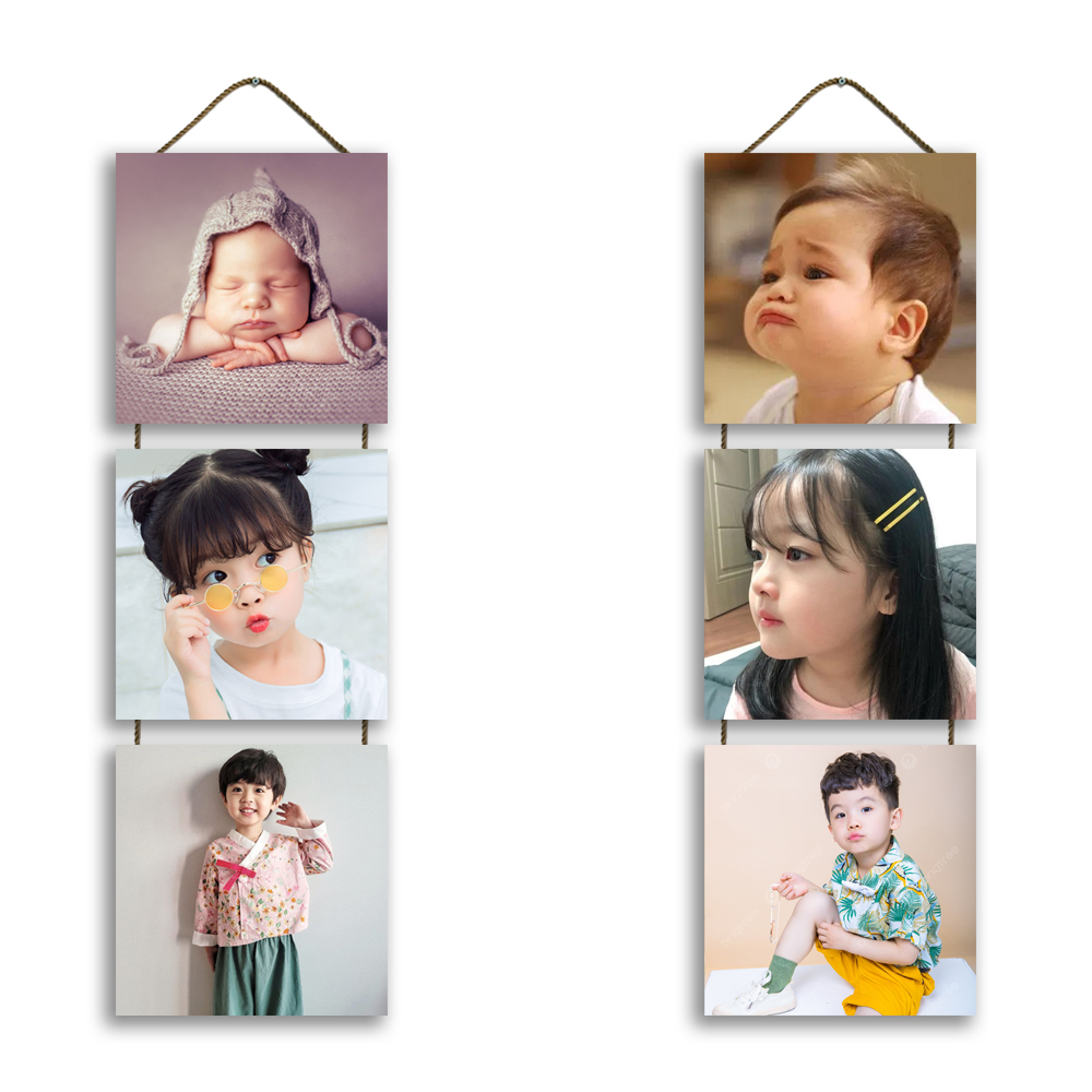 Hiasan Dinding Custom Foto 1 SET 3 susun cetak foto model baru