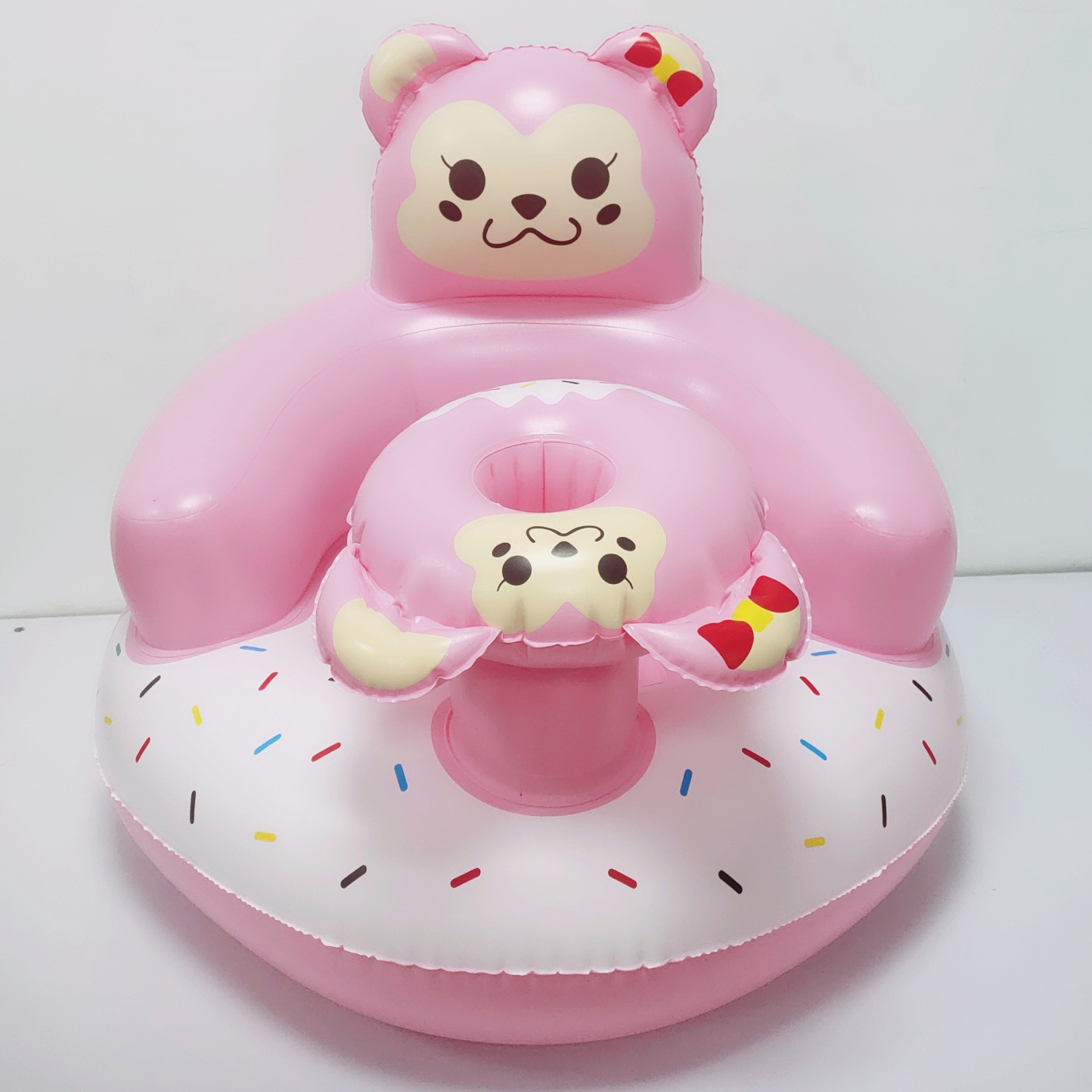 Bayi tiup belajar duduk / bangku mandi sofa bayi / mainan kursi makan tiup anak