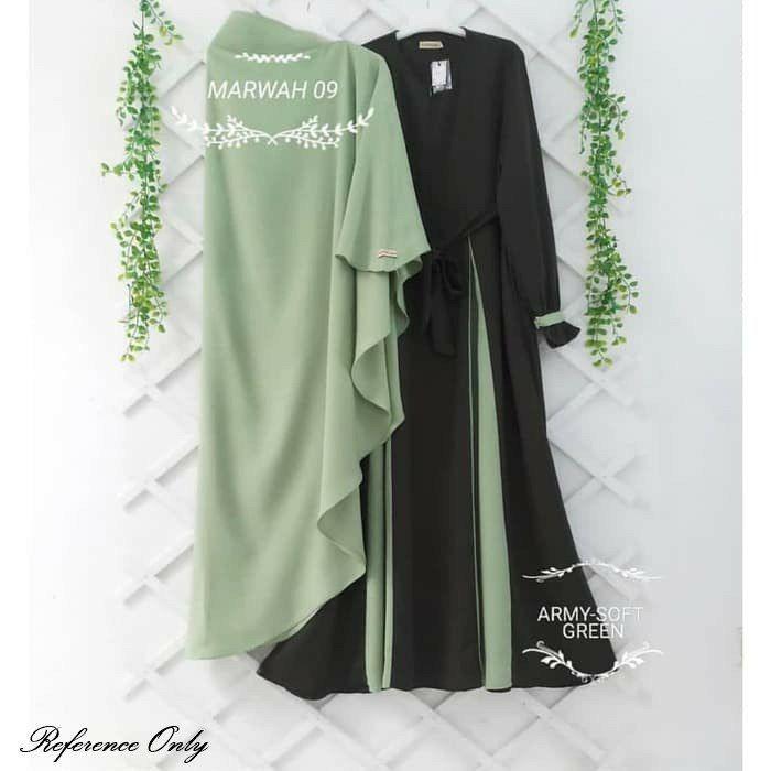 Setelan Gamis | Marwah Set Syari | Gamis Woolycrepe setelan gamis | marwah set syari | gamis woolycrepe
