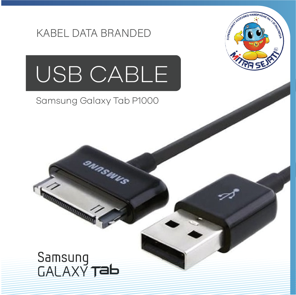 Kabel Data USB Branded Samsung Galaxy Tab P1000-1KDSAP10PKO