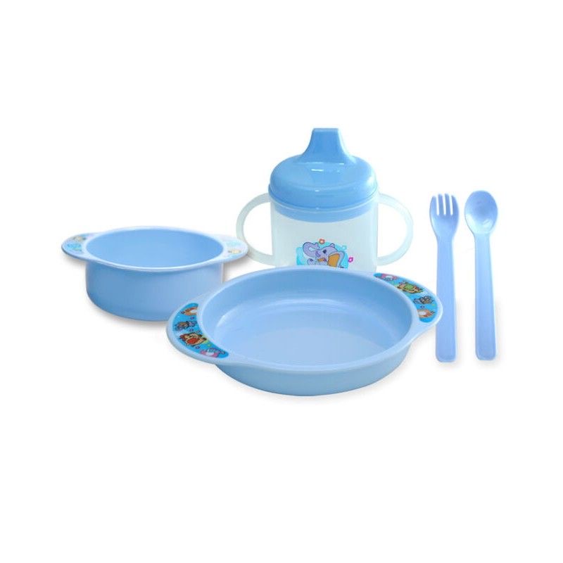 YBS 8in1 Feeding Set Alat Makan Mpasi Bayi Piring Mangkok Sendok Garpu Bayi