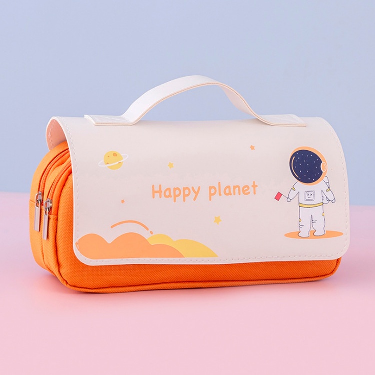 Mismi Bea Pencil Case Lucu Kapasitas Besar Dual Slot Kotak Pensil Sekolah Stylish - PC3B