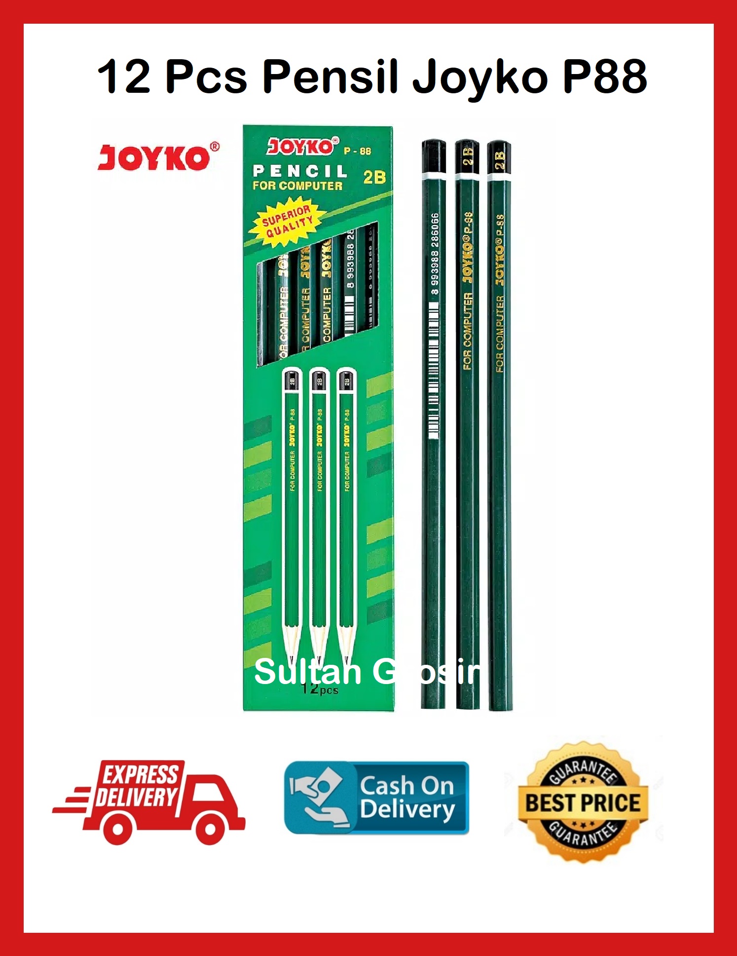 PENSIL JOYKO P 88 2B / 1 LS PENSIL JOYKO P88
