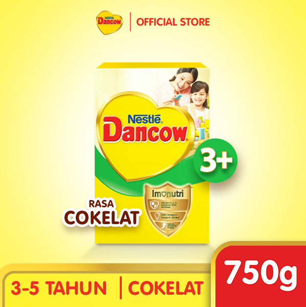 Nestle Dancow 3+ Cokelat Susu Pertumbuhan Anak 3-5 Tahun Box 750gr