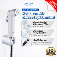 ONDA Jet Shower Closet Cebok S 21 Glacier White Bidet Spray Toilet Semprotan Toilet Duduk Jet Shower Closet Set Putih