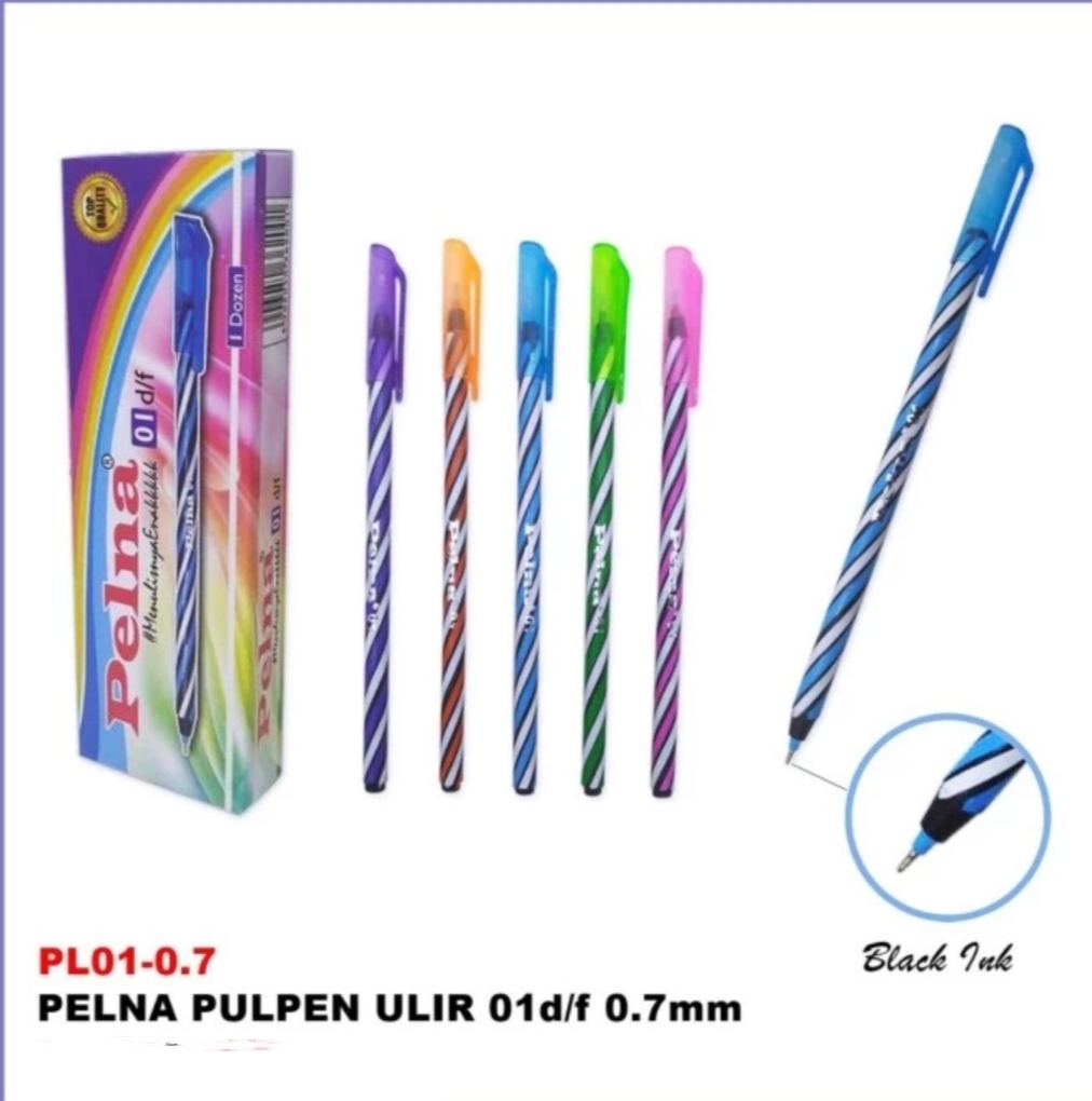 1 BOX 12 pcs Pulpen Twister / Spiral Pelna / ESCO X5 -12 pc Murah harga Grosir jaminan tinta 2 tahun