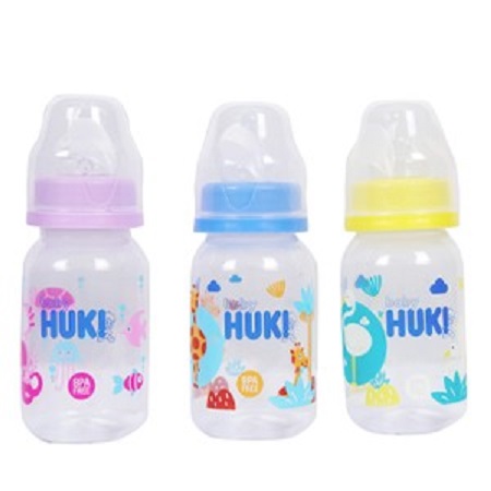 Paket Hemat 3pcs Botol Susu Huki 240ml / 120ml / 60ml Orthodontic / Dot Bayi Gepeng
