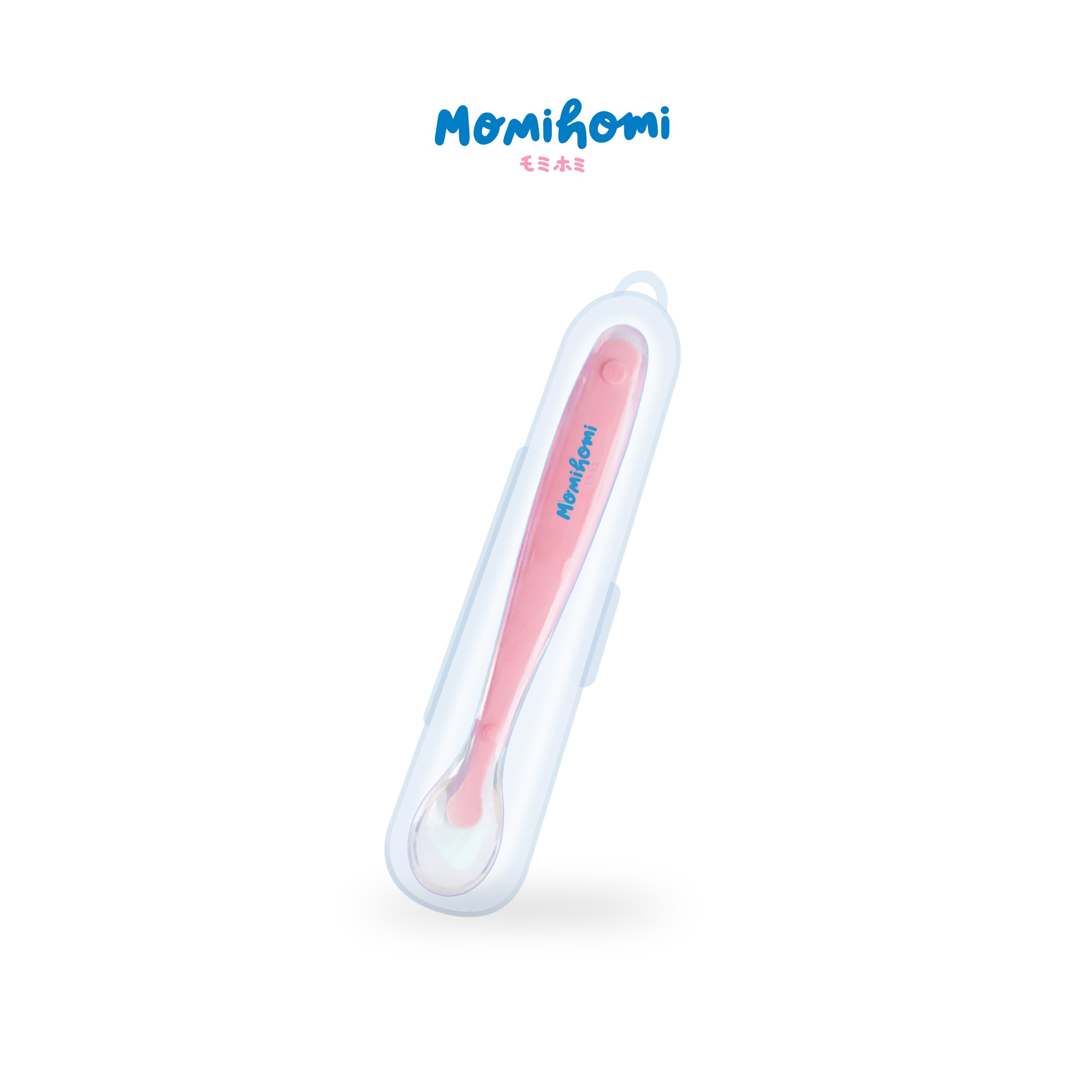 MOMI HOMI Sendok Makan Bayi 01 Silikon baby safety spoon Peralatan Perlengkapan MPASI Lentur Sendok Makan Silicone Mpasi